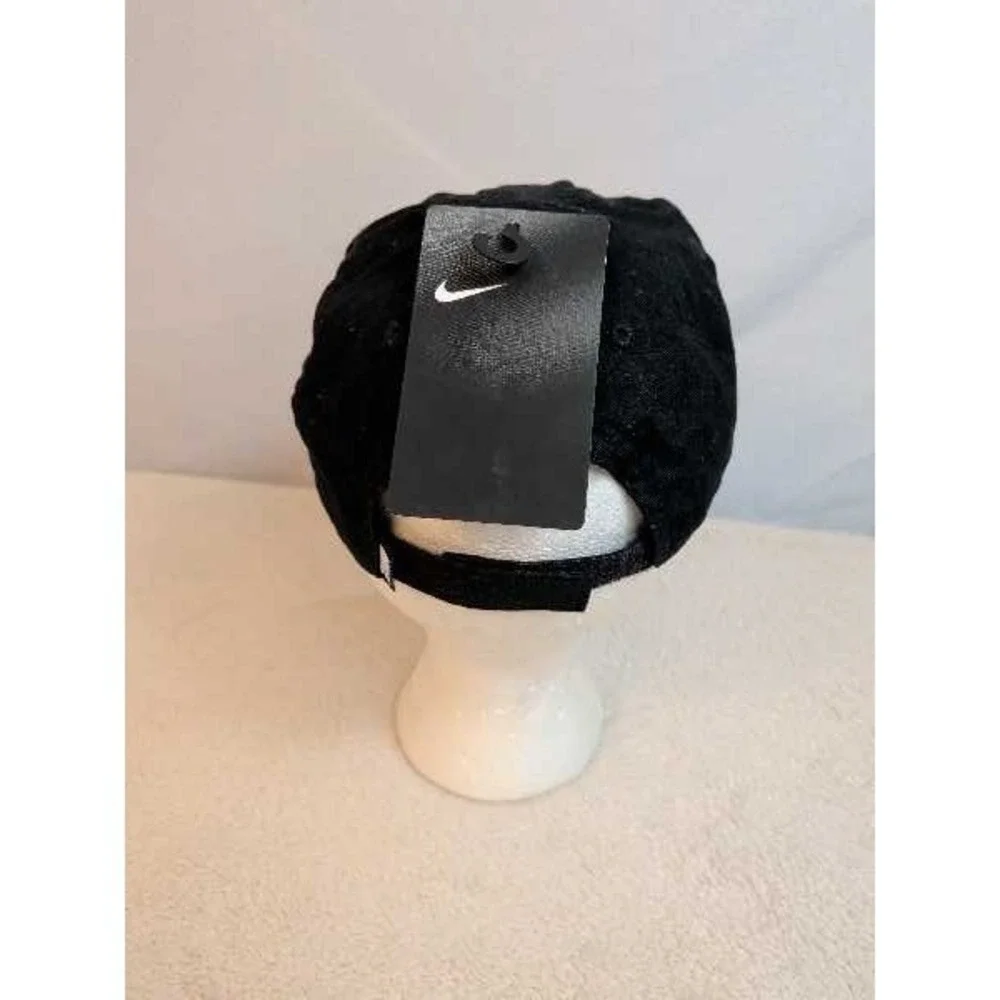 Nike Just Do It Black Swoosh Baseball Cap 4-7 NWT‎ Adjustable Military Style